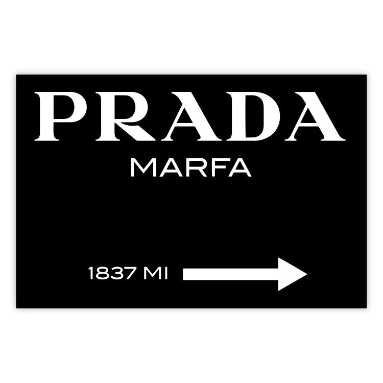 Plakat - Prada  / Schwarz