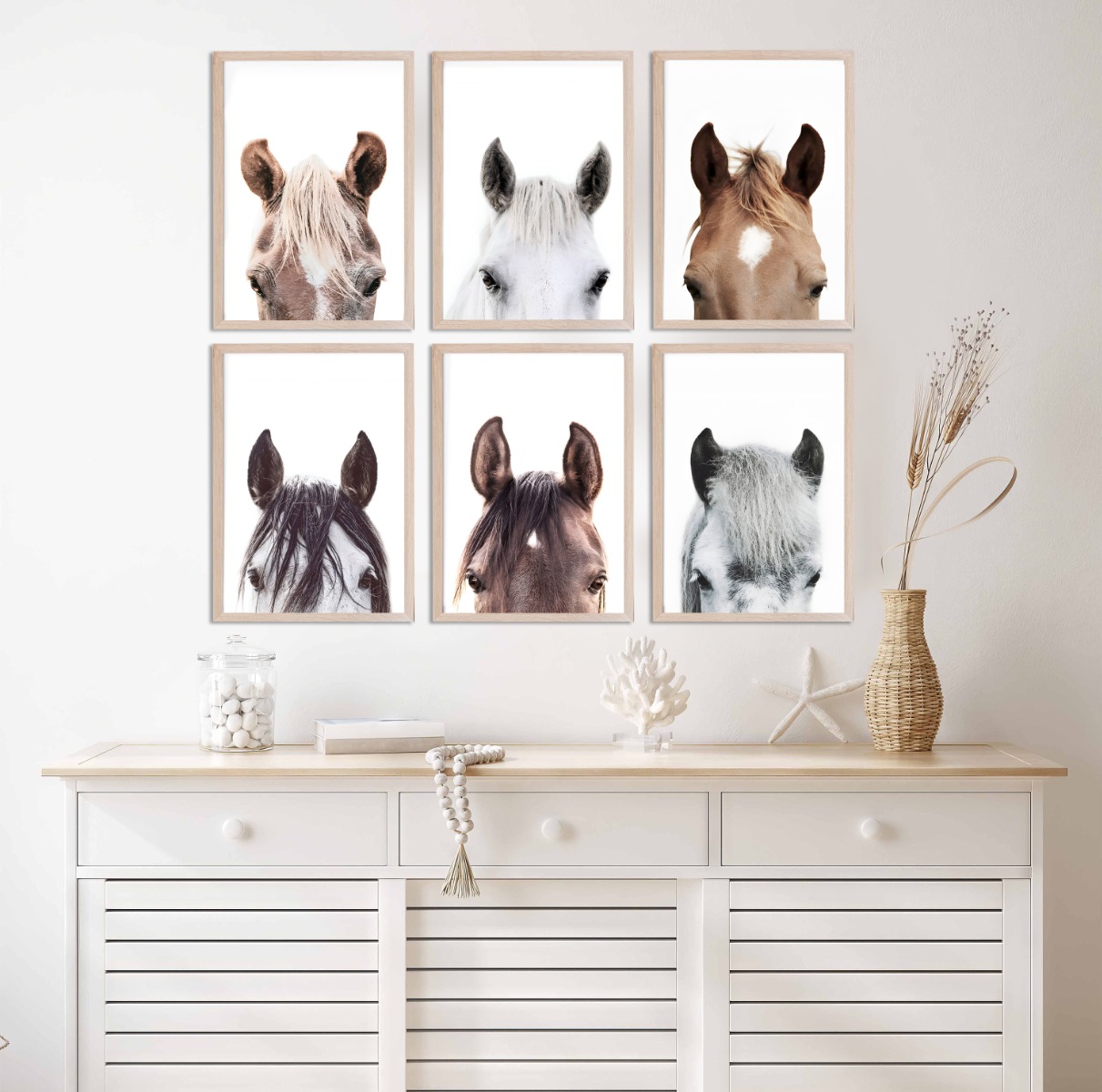 Poster - Pferde-Porträts / 6er-Set