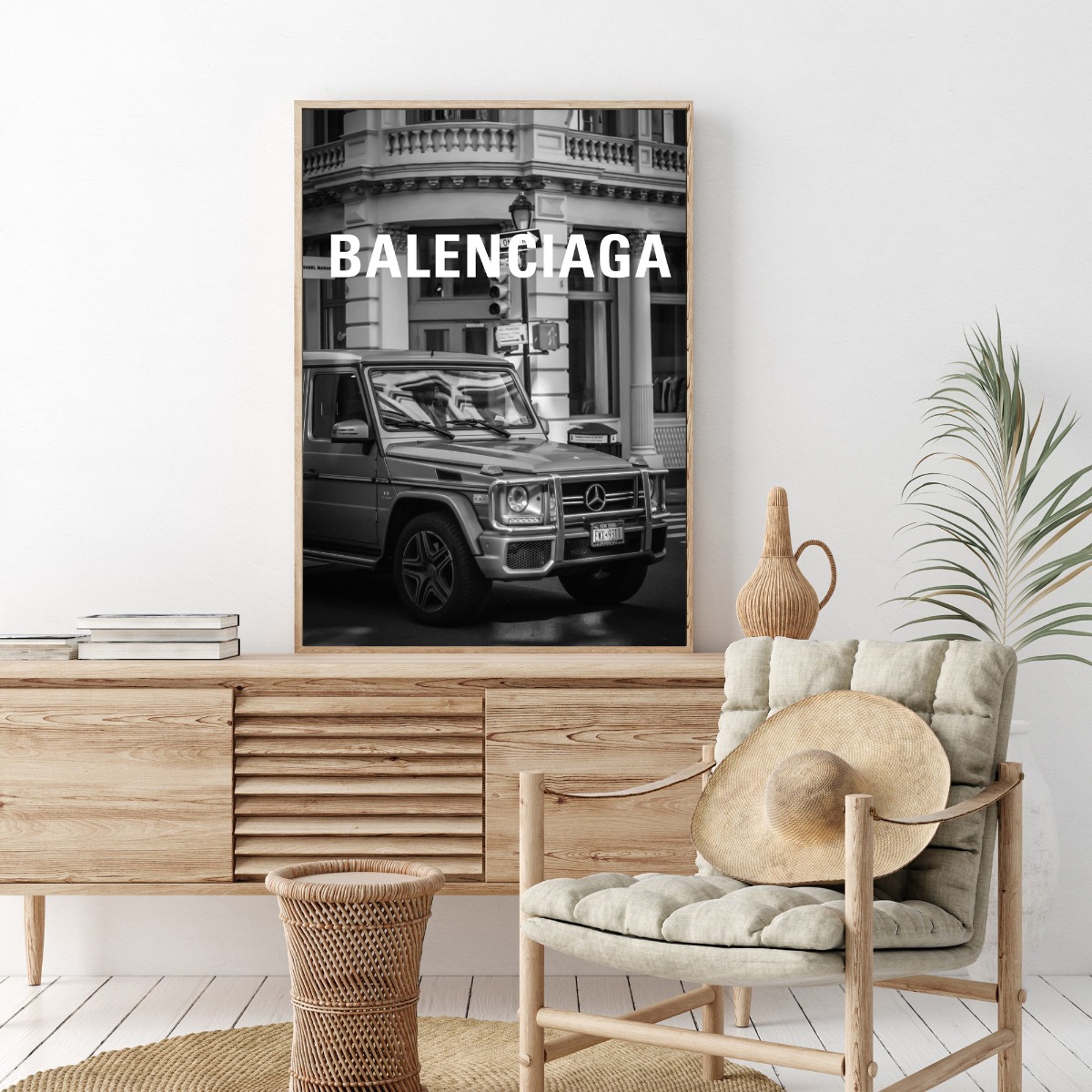 Plakat - Auto-Modeplakat / Balenciaga