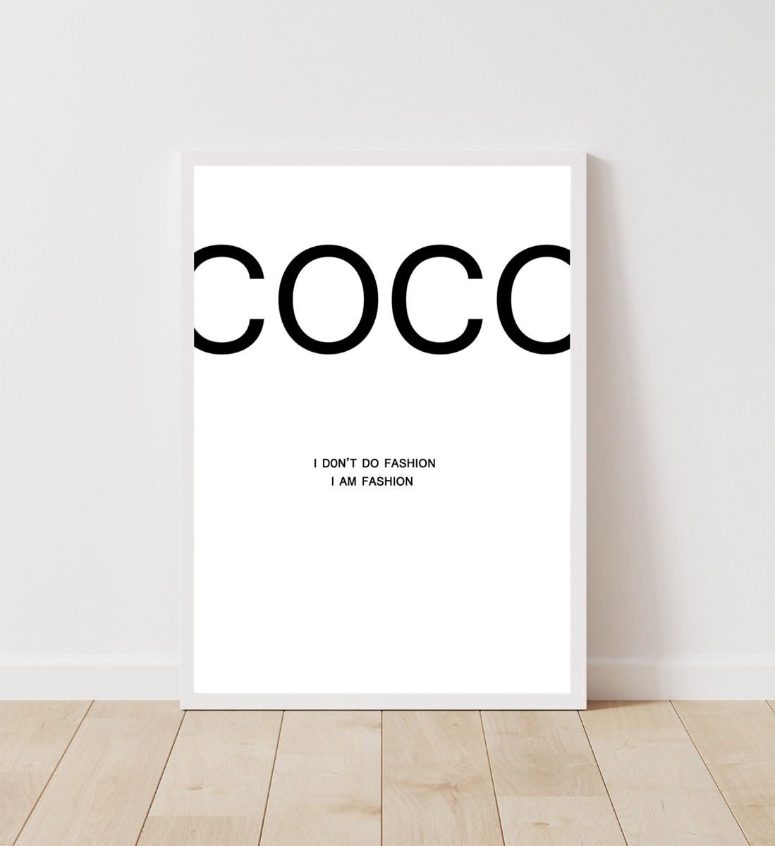 Plakat – COCO / I DON’T DO FASHION…