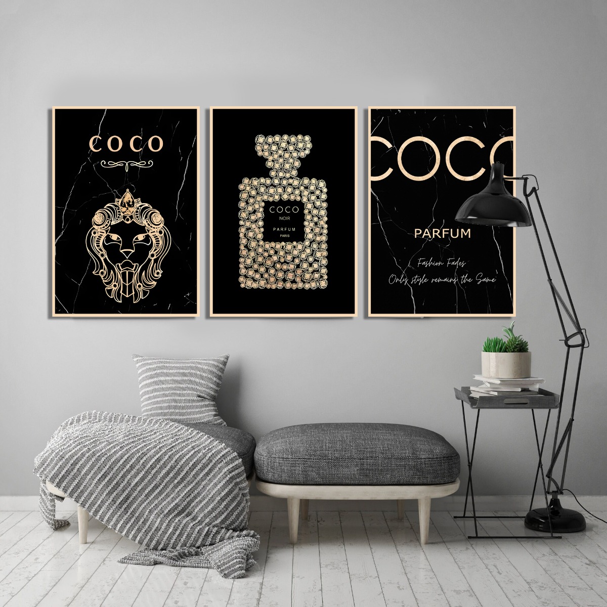 Plakate - COCO/ Schwarz / Set von 3