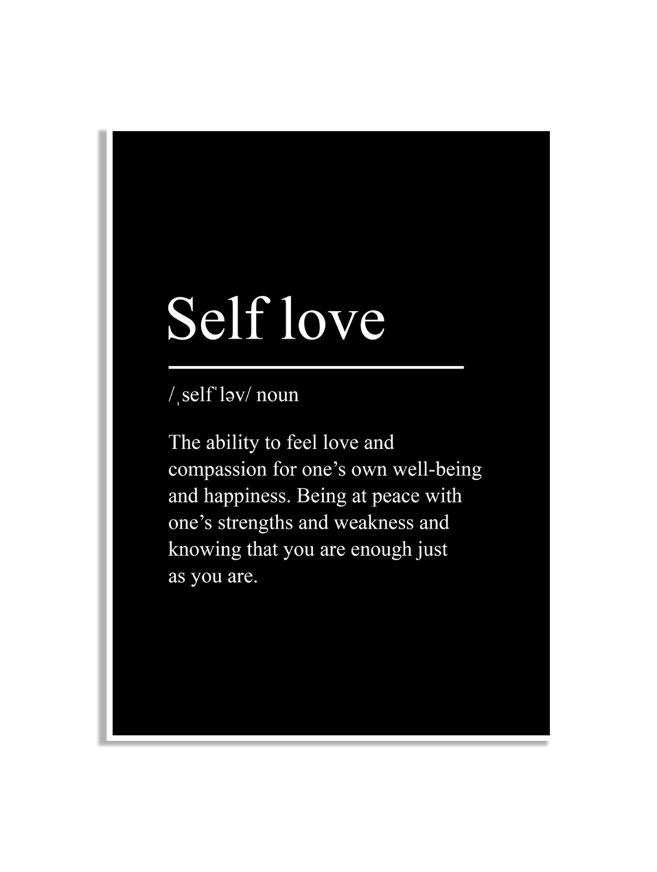 Poster – Self love