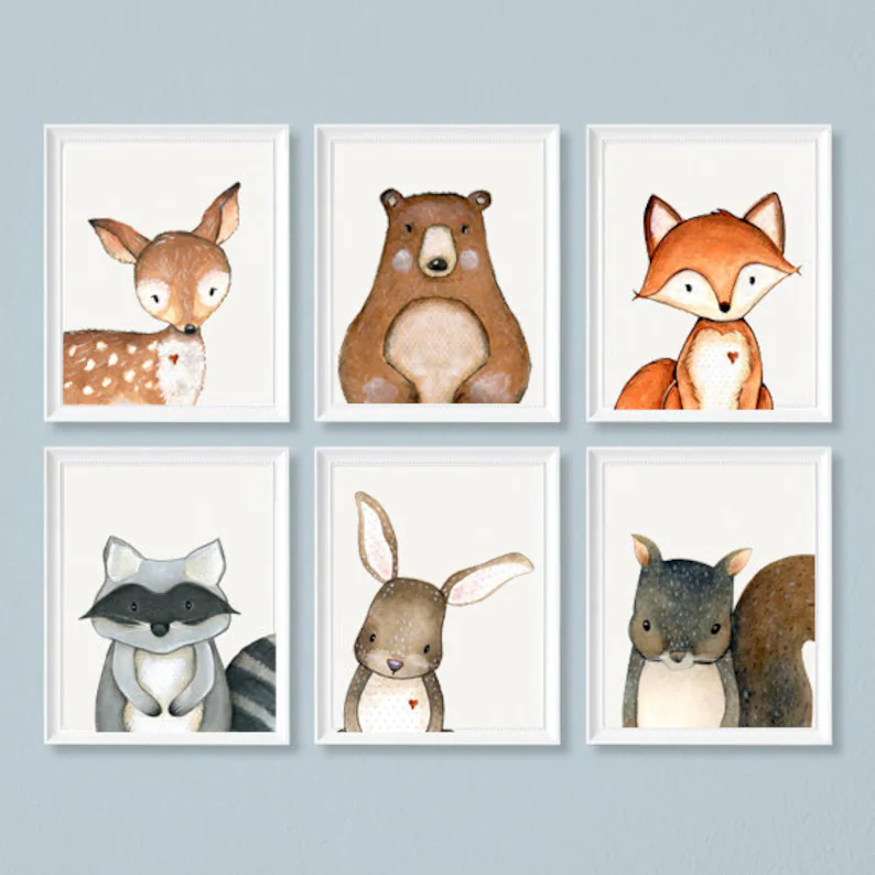 Poster - Waldkindergarten / 6er-Set