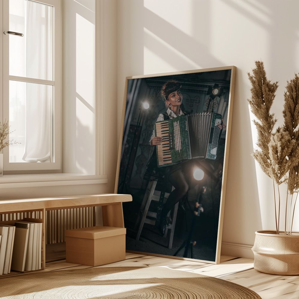 Poster - Akkordeonspieler
