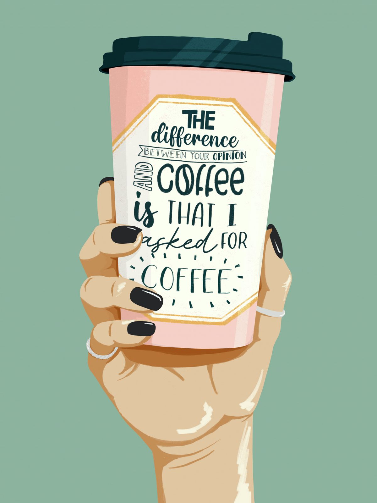 Poster - Kaffeezitat