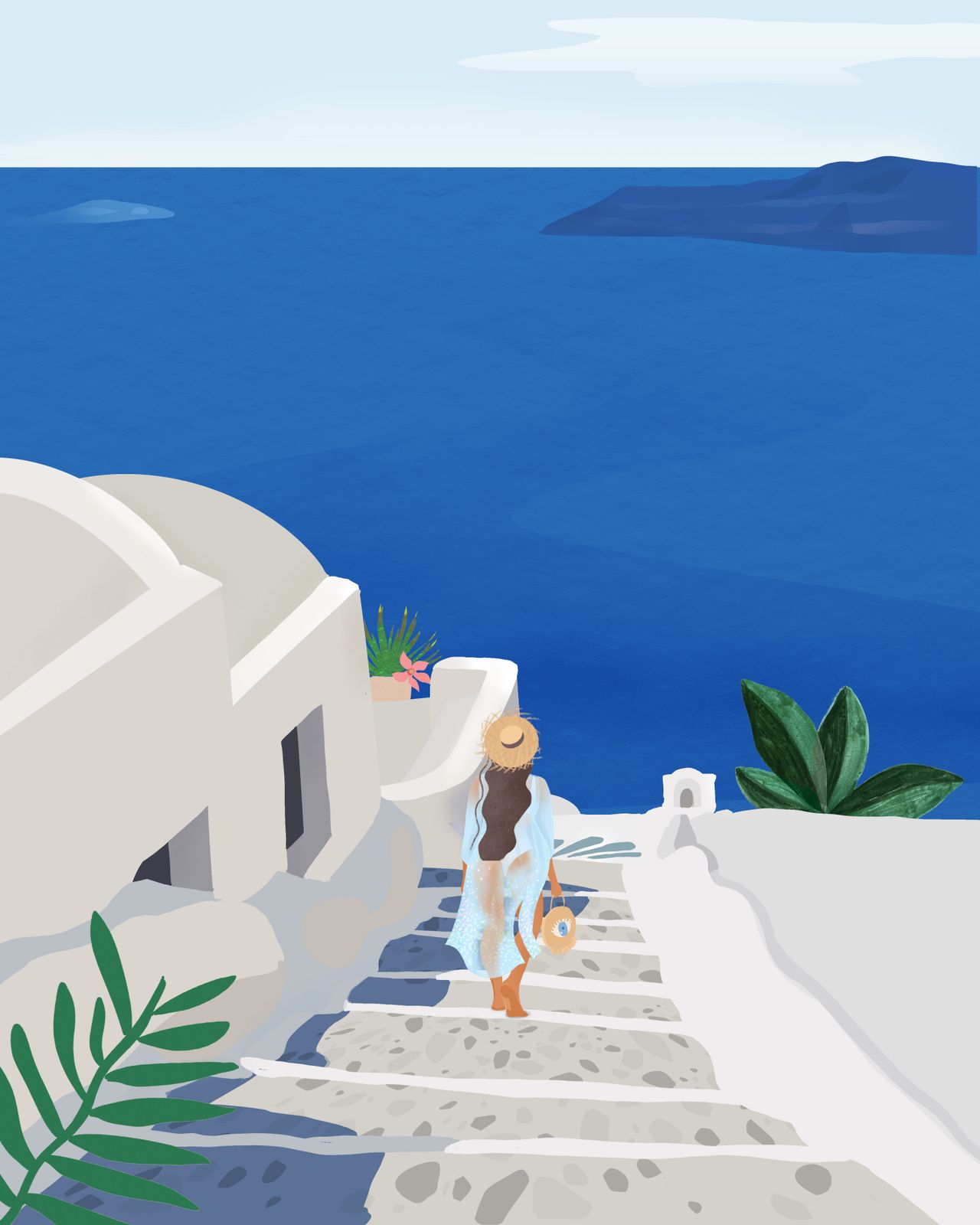 Poster - Spaziergang am Meer