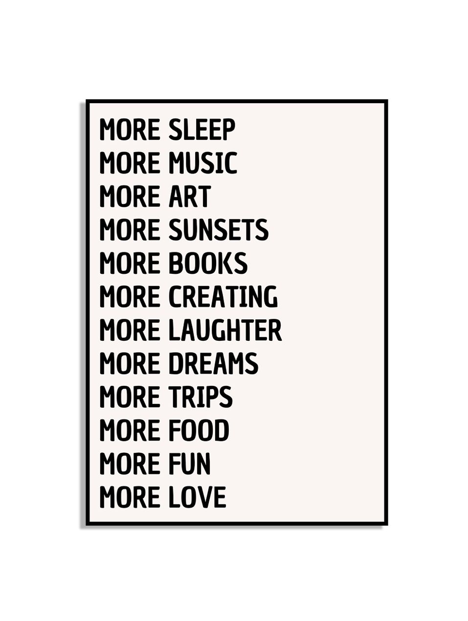 Motivationsposter mit inspirierenden Worten