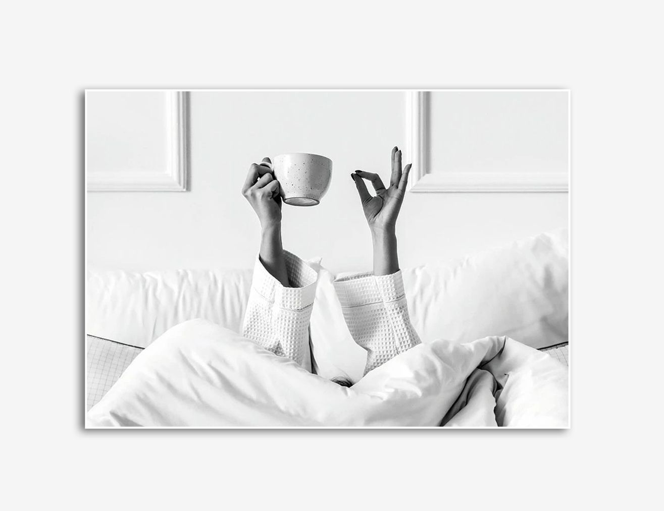 Entspannung im Bett Poster