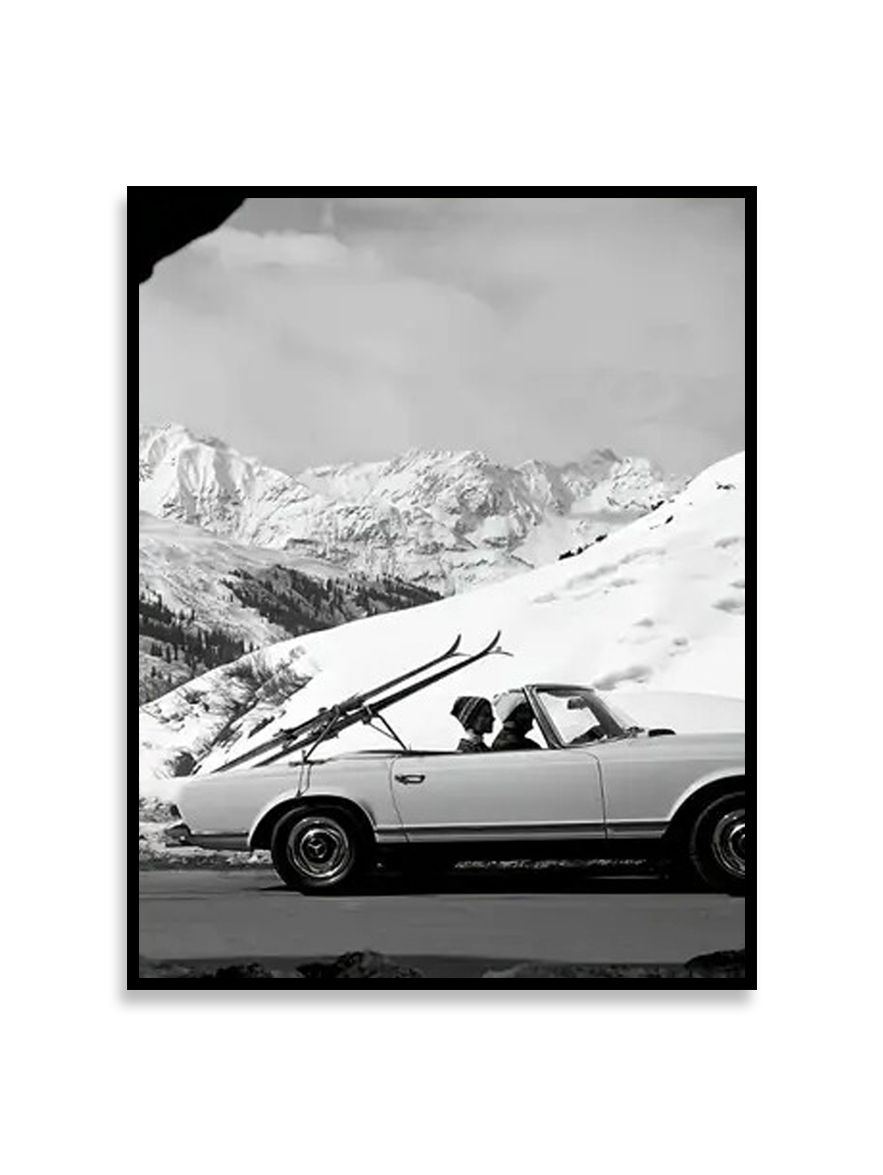Poster - Oldtimer in den Alpen