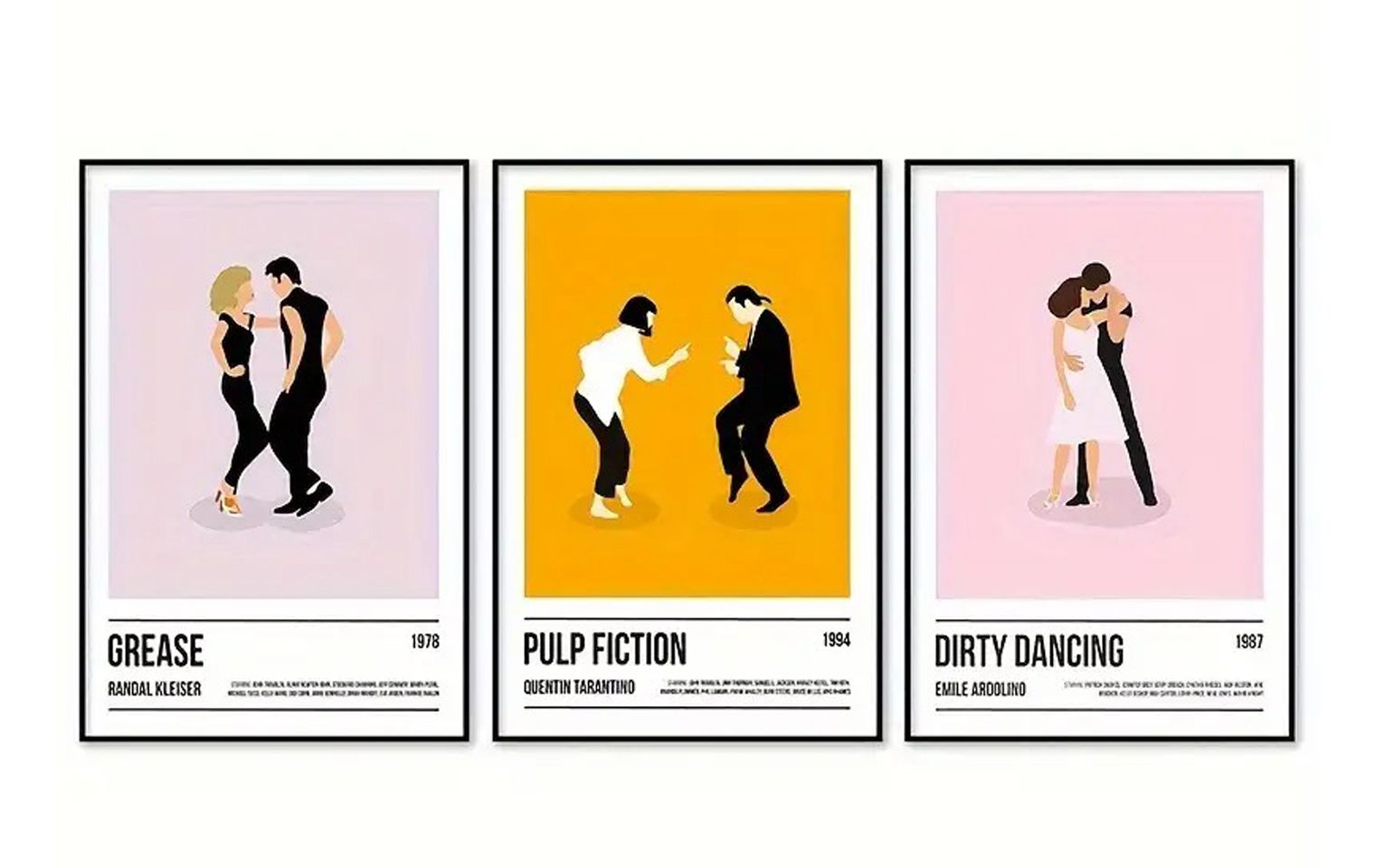 Film Tanzposter - Set von 3