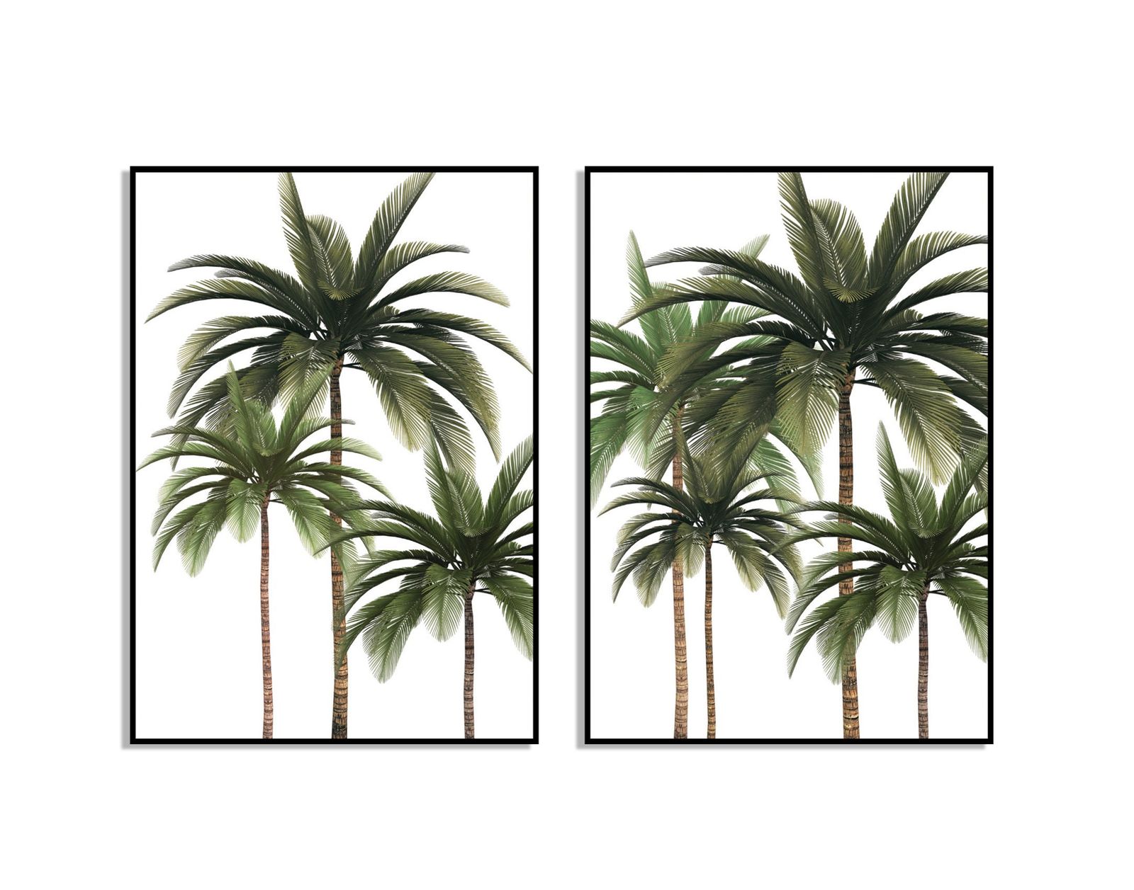 Palmen Poster - Set aus 2