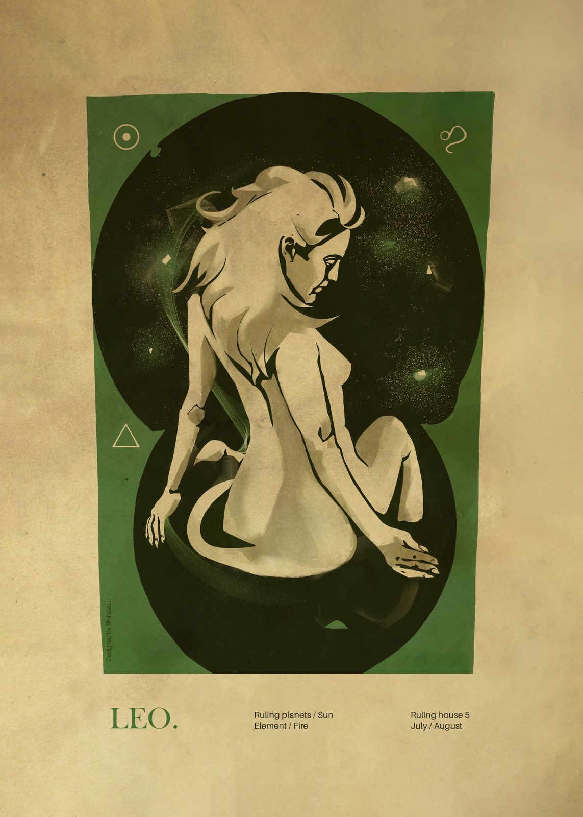 Poster - Sternzeichen Löwe