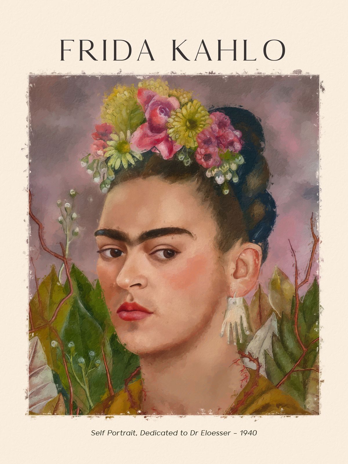 Poster - Frida Kahlo Selbstporträt