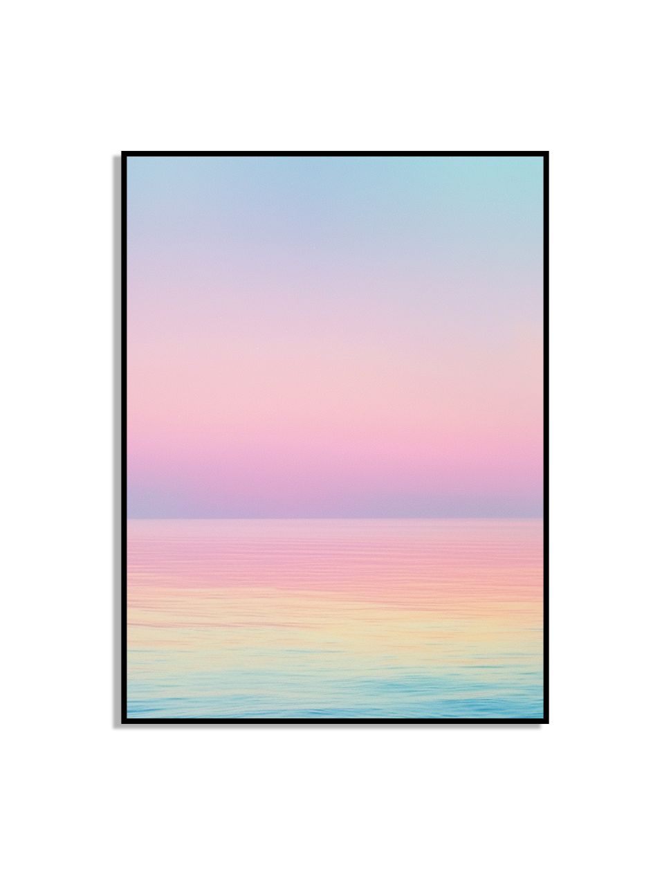 Pastell Sonnenuntergang Über Ozean Poster