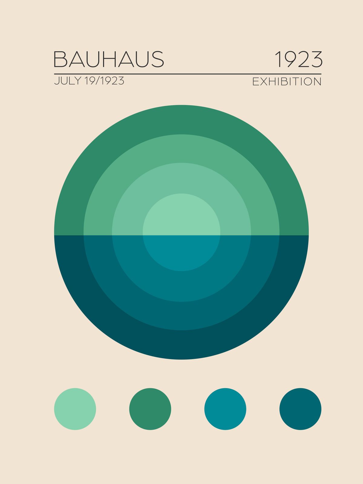Poster - Bauhaus Ausstellung 1923