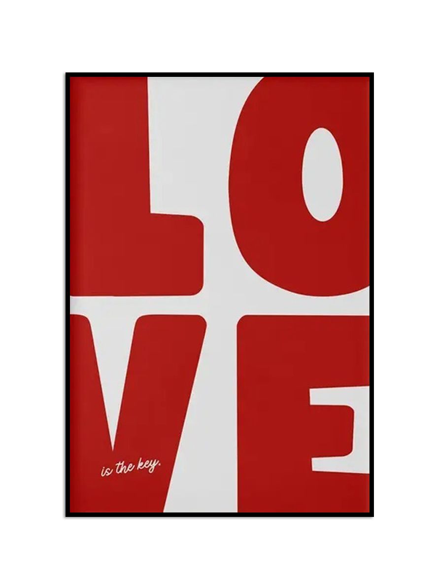 Poster - Liebe Typografie