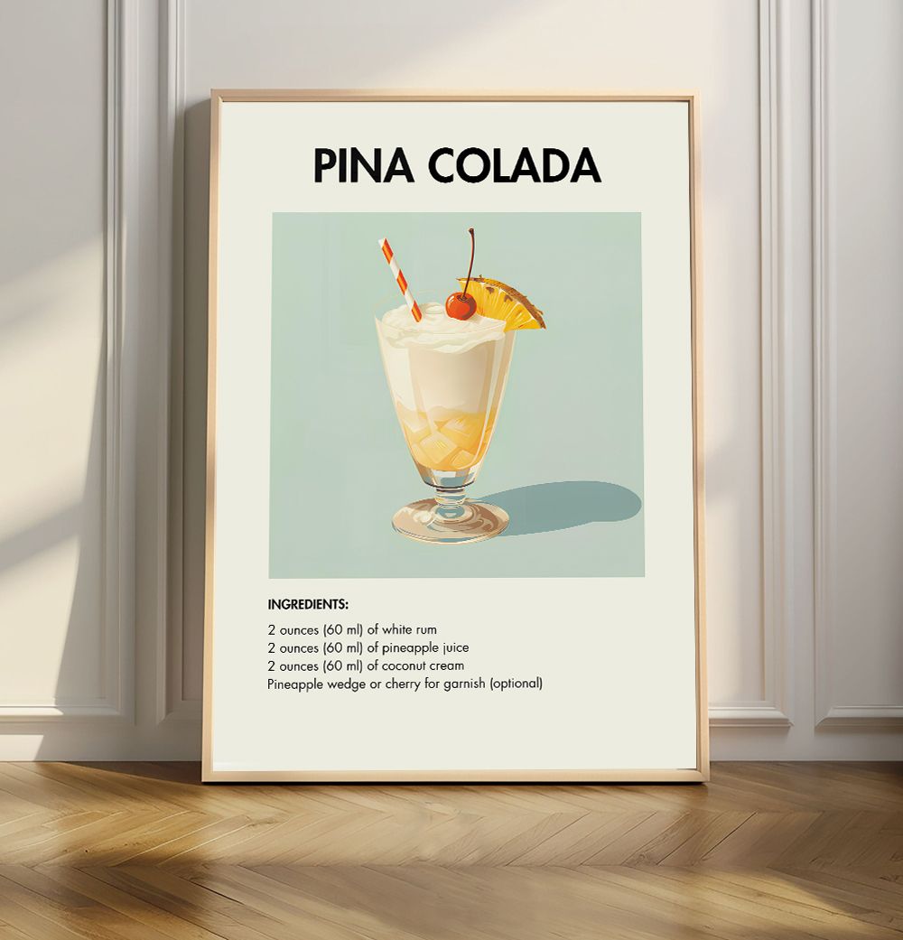 Pina Colada Rezept Poster
