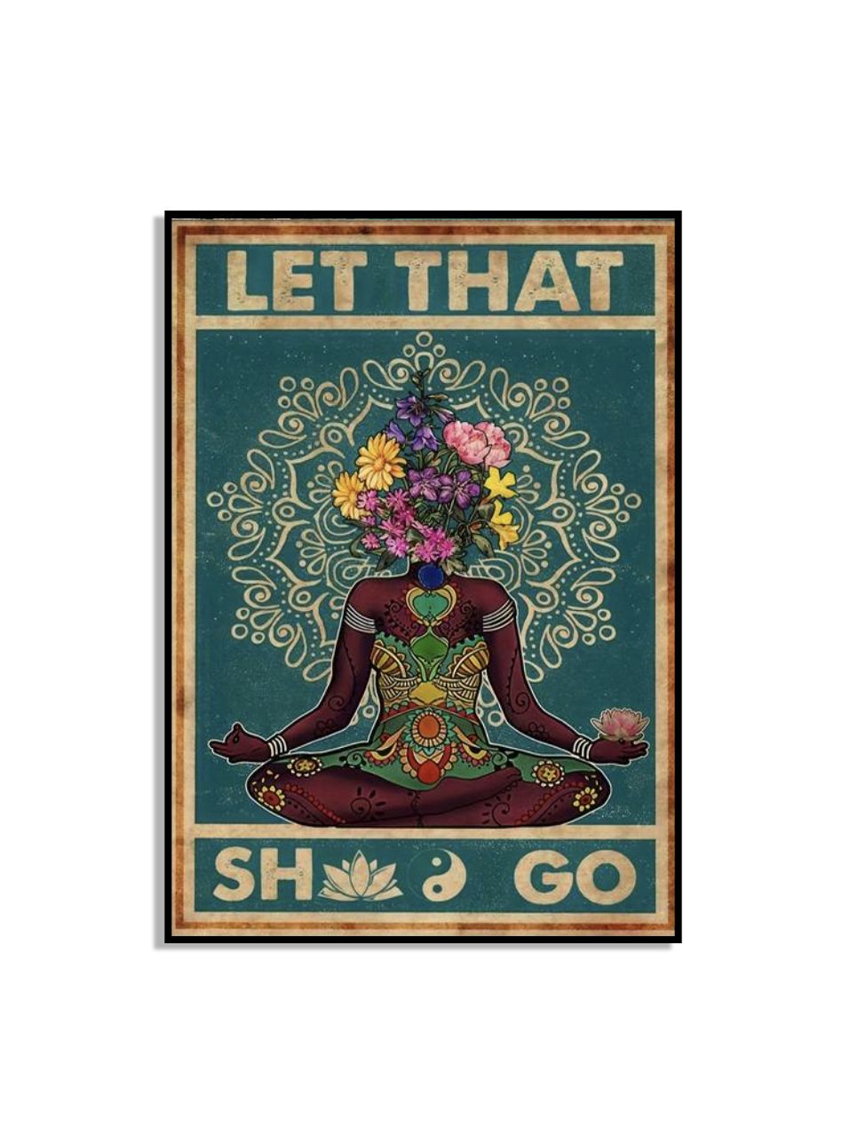 Meditative Blumen Poster Kunst
