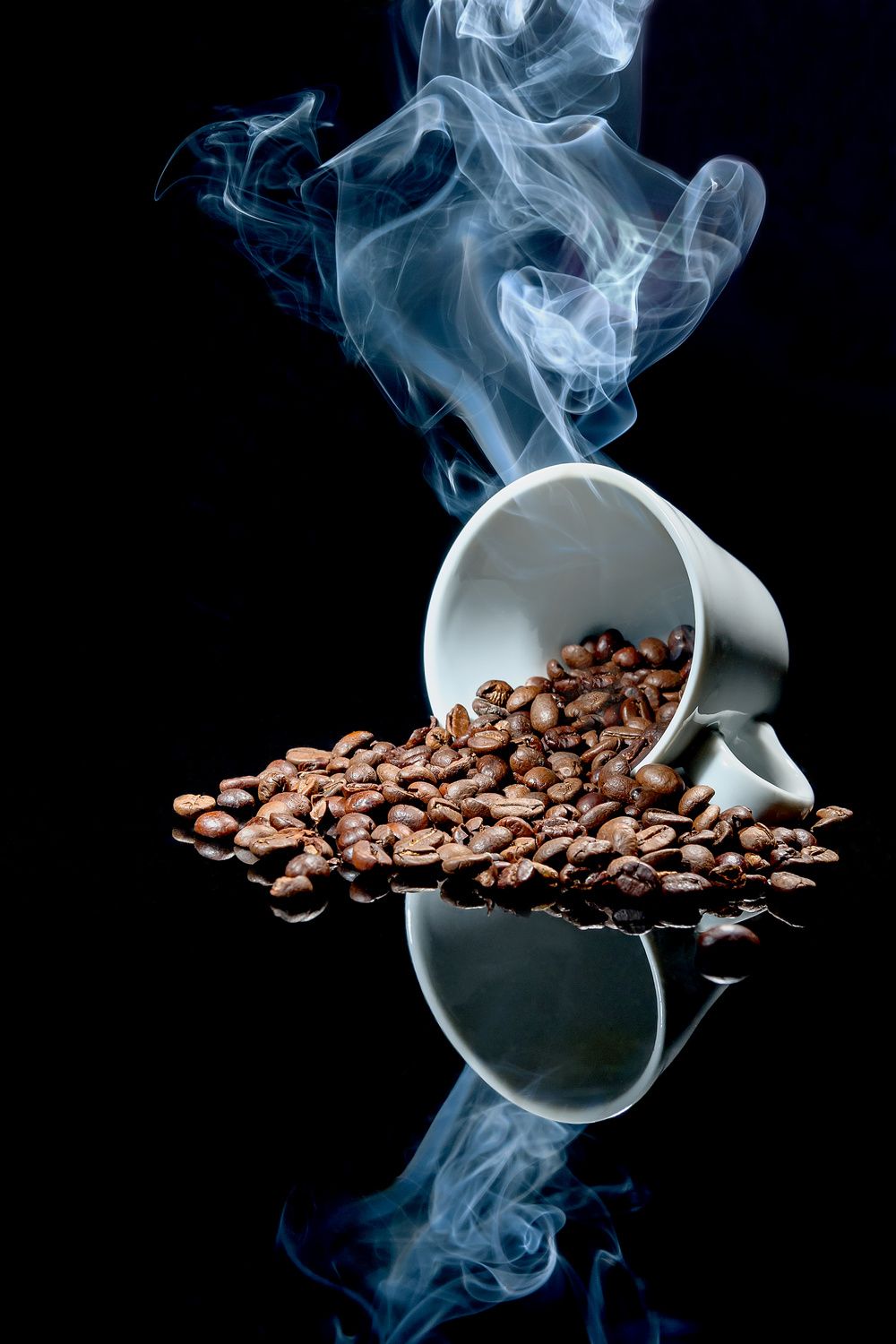 Poster - Kaffeebohnen Kunst